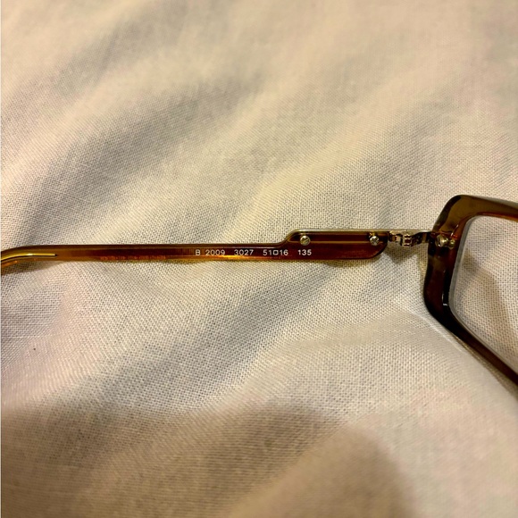 Burberry Women's Eyeglasses B 2009 3027 Brown Rectangular Frame Italy 51[]16 135 - Picture 8 of 9